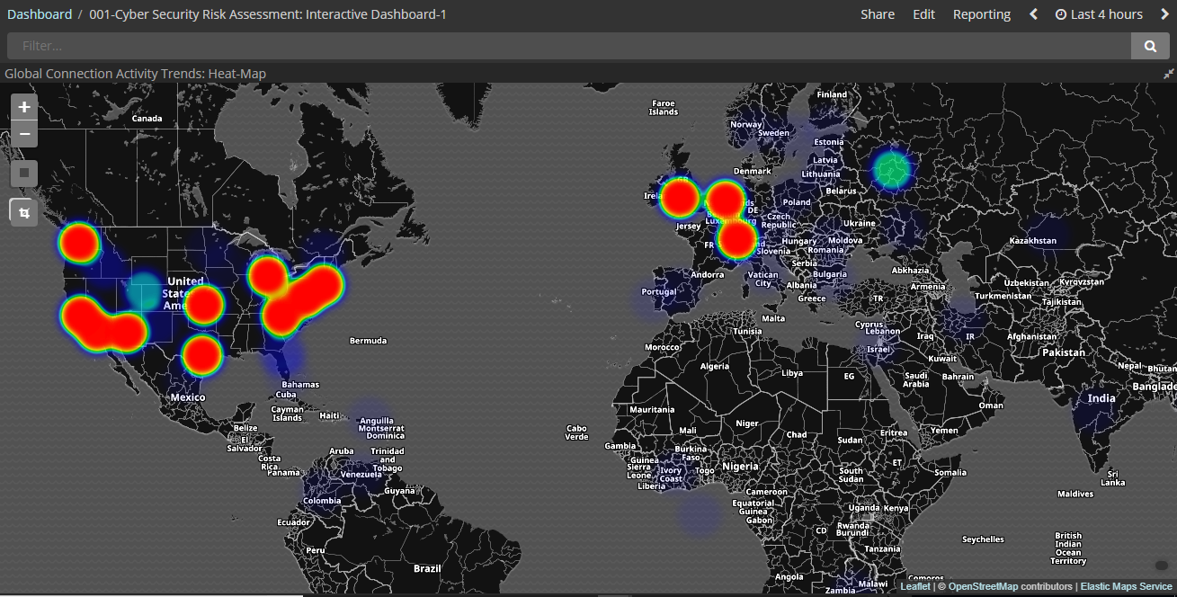 Dashboard heat map